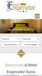 Mobile Screenshot of hotelemperadortacna.com