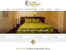 Tablet Screenshot of hotelemperadortacna.com